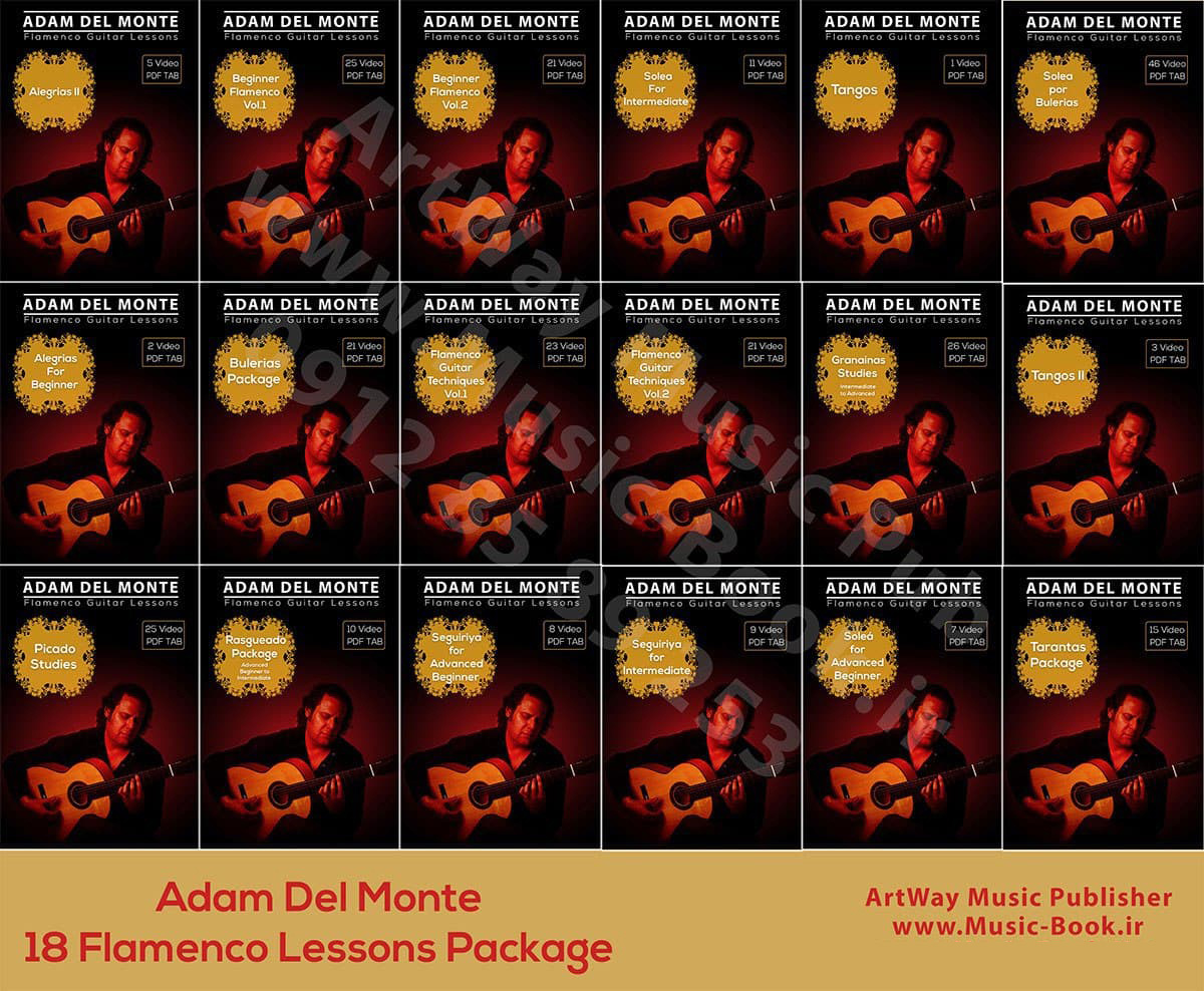 Adam Del Monte - 18 Flamenco Lesson PACK - CD AND DVD