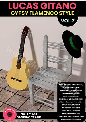 Lucas Gitano - Gypsy Flamenco Style Vol.2 + DVD (Video + BackingTrack)