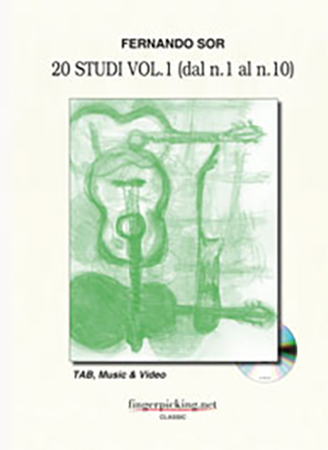 Fernando Sor Studies Vol. 1 (from 1 to 10) Book + DVD