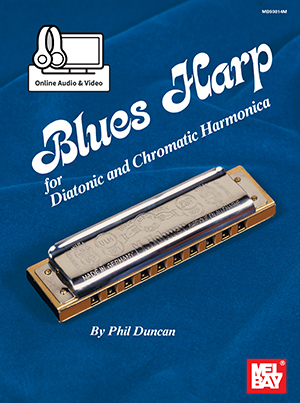 Blues Harp - Diatonic & Chromatic Harmonica Book + DVD