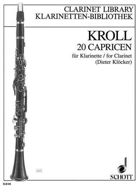 Karl Kroll - 20 Caprices - For Flute