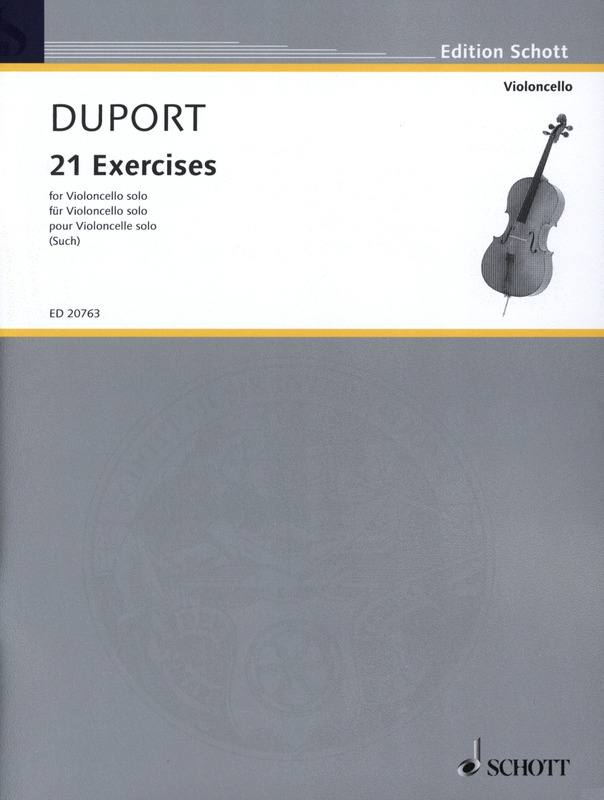Jean-Louis Duport - 21 Exercises - For Cello