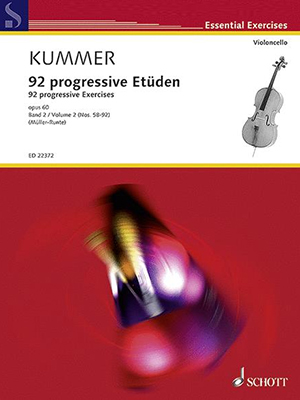 Friedrich August Kummer - 92 progressive Exercises Vol.2 - For 2 Cello