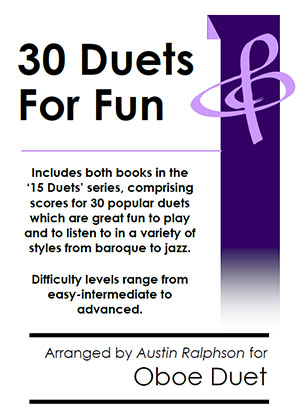 COMPLETE Book of 30 Oboe Duets for Fun