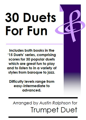 COMPLETE Book of 30 Trumpet Duets for Fun