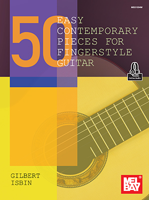 a 50 Easy Contemporary Pieces for Fingerstyle Guitar + CD