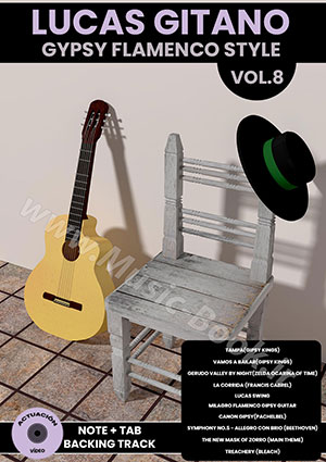 Lucas Gitano - Gypsy Flamenco Style Vol.8 + DVD (Video + BackingTrack)