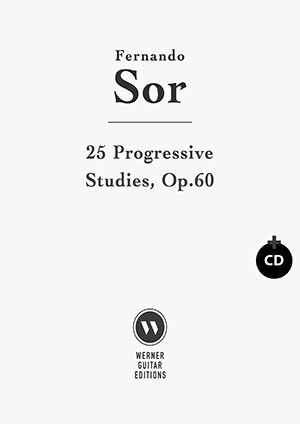 Fernando Sor - 25 Progressive Studies, Op.60 Book + CD (Video)