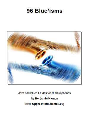 a 96 Blue'isms. Jazz and Blues Etudes for all Saxophones