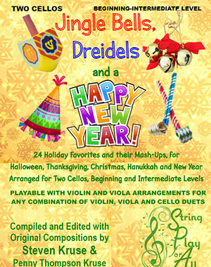 Jingle Bells, Dreidels and a Happy New Year for Two Cellos