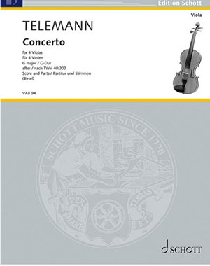 Telemann - Concerto - For 4 Violas