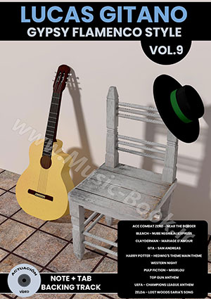 Lucas Gitano - Gypsy Flamenco Style Vol.9 Book + DVD (Video + BackingTrack)