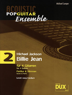 Acoustic Pop Guitar Ensemble 2 – Billie Jean + CD