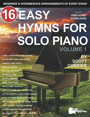 a 16 Easy Hymns for Solo Piano, Volume 1 + CD