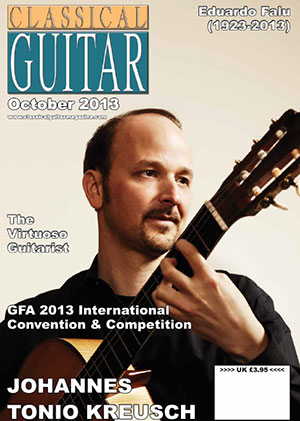 Classical Guitar Magazine - October 2013