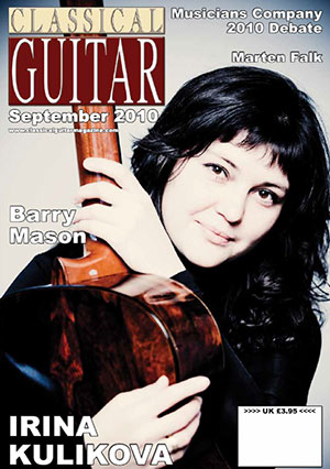 Classical Guitar Magazine - September 2010
