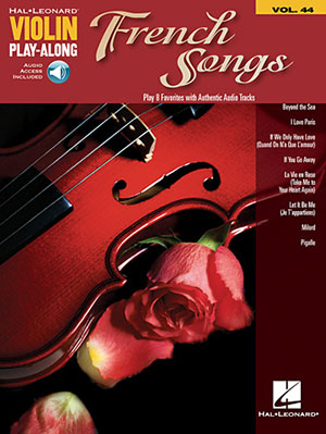 French Songs Violin Play-Along Volume 44 + CD