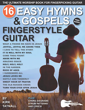 a 16 Easy Hymns & Gospels for Fingerstyle Guitar + CD