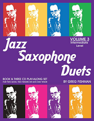Greg Fishman Jazz Studios Jazz Saxophone Duets Vol.3 + 3CD