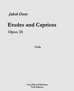 Jakob Dont - 24 Etudes And Caprices Op 35 Transcribed For Viola