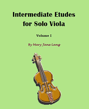 Intermediate Etudes for Solo Viola, Volume I