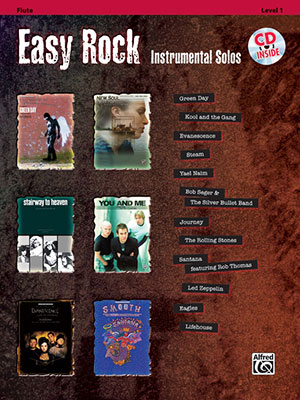 Easy Rock Instrumental Solos Flute + CD