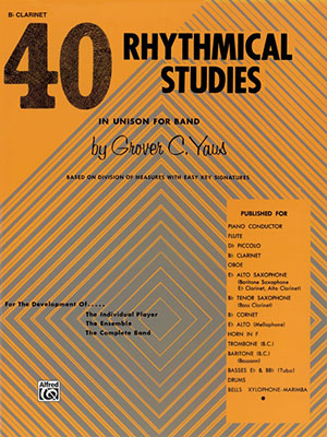 a 40 Rhythmical Studies - B-flat Clarinet Book