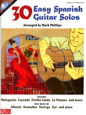 a 30 Easy Spanish Guitar Solos + CD