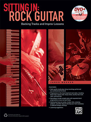 Sitting In - Rock Guitar Backing Tracks and Improv Lessons, Book + CD