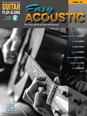 Easy Acoustic Songs Guitar Play-Along Volume 9 + CD