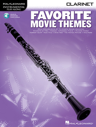 FAVORITE MOVIE THEMES CLARINET + CD