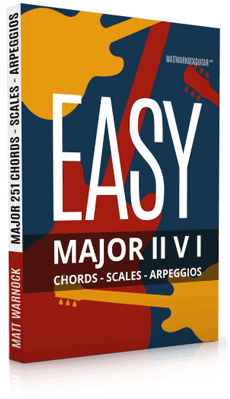 Easy Major II V I Chords - Scales - Arpeggios - Complete 3 Book + CD