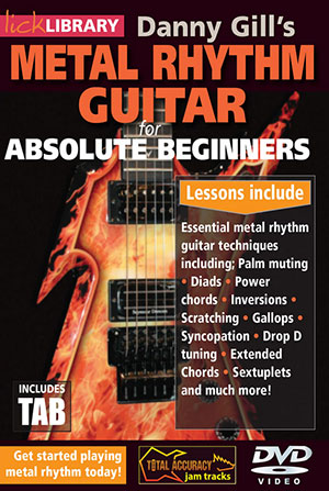 Lick Library - METAL RHYTHM GUITAR FOR ABSOLUTE BEGINNERS DVD