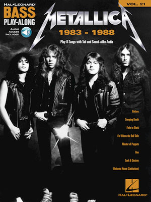 Metallica 1983-1988 Bass Play-Along Volume 21 + CD