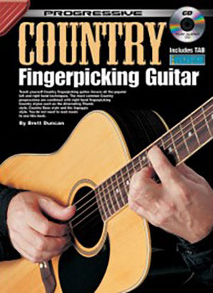 Progressive Country Fingerpicking Guitar + CD