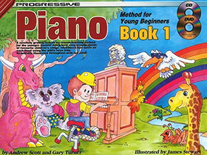 Progressive Piano Method for Young Beginners - Book 1 + DVD