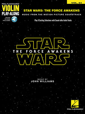 Star Wars The Force Awakens Violin Play-Along Volume 61 + CD