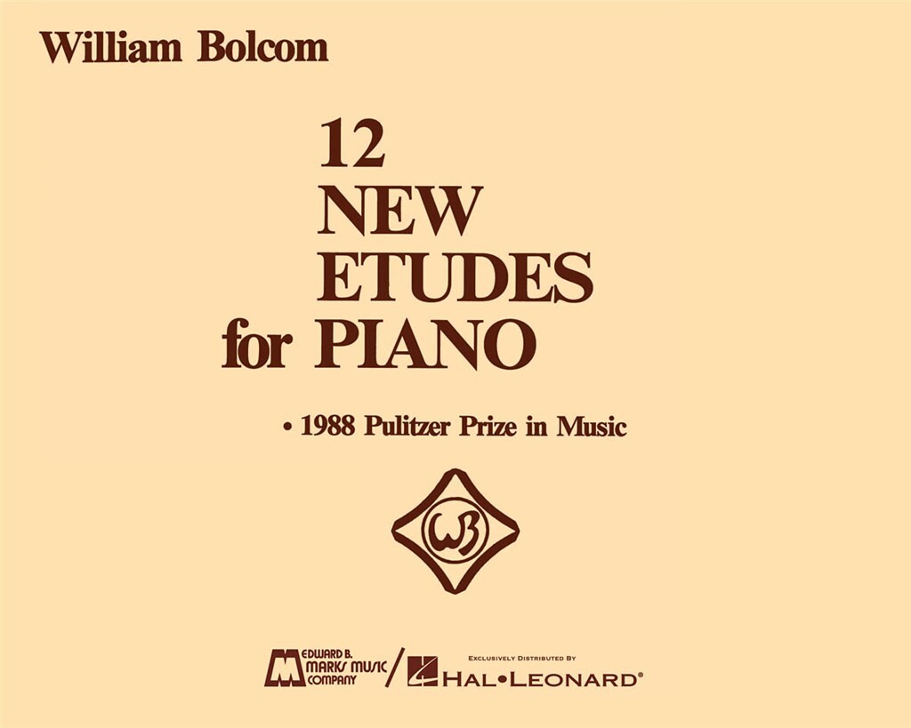 William Bolcom: 12 New Etudes for Piano: Piano Solo