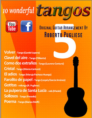 a 10 Wonderful TANGOS For Classical Guitar Vol.5 + Video CD