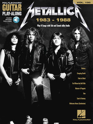 Metallica 1983-1988 Guitar Play-Along Vol.195 + CD