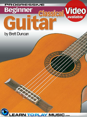 Progressive Beginner Classical Guitar Book + Video CD