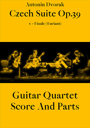 Antonin Dvorak - Czech Suite Op.39 v - Finale (Furiant) - Guitar Quartet