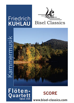 Friedrich Kuhlau - Floten Quartett Opus 103 Score