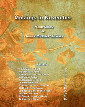 Musings in November Piano Book