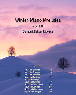 Winter Piano Preludes Nos. 1-10 Piano Book