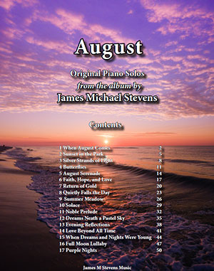 August Piano Book