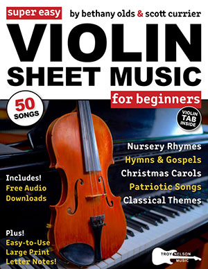 Super Easy Violin Sheet Music for Beginners + CD